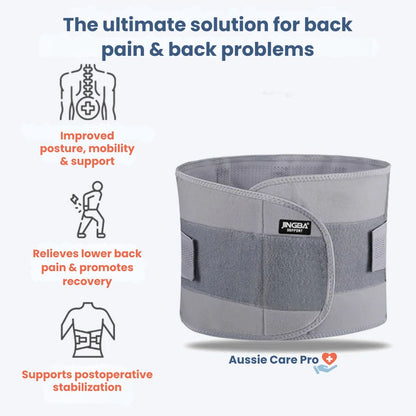 Premium Lumbar Support Belt – Lower Back Pain Relief & Posture Correction - Ultimate Comfort & Support