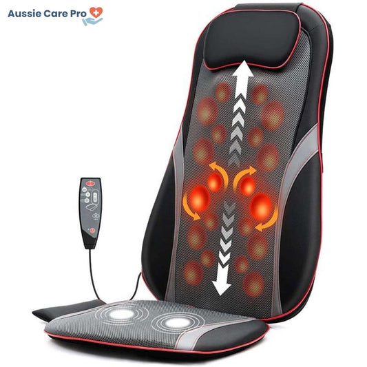 Full Body Shiatsu Back Massager with Heat – Deep Kneading Seat Cushion
