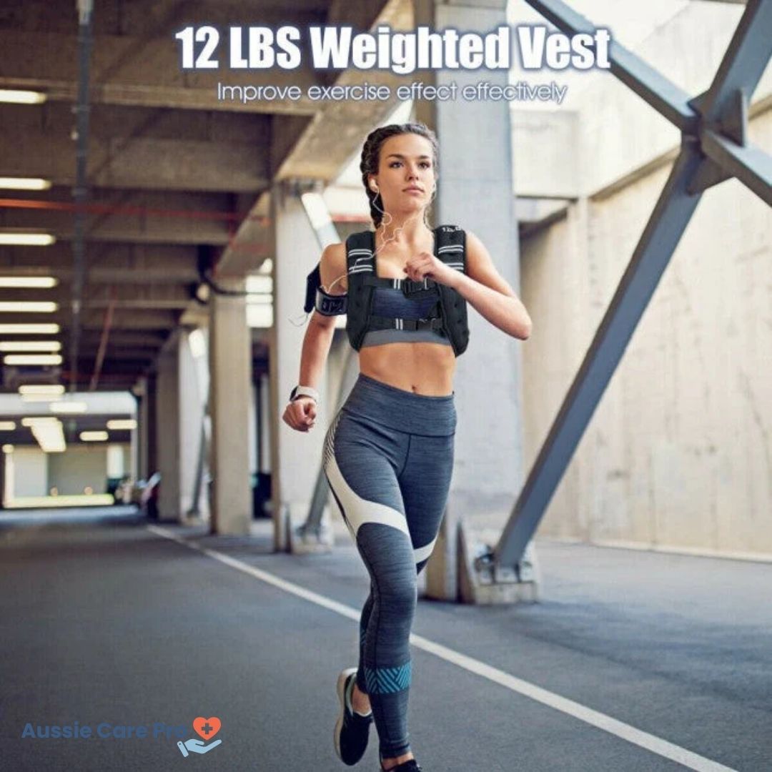 Adjustable Weighted Vest – Breathable Strength Training & Running Gear