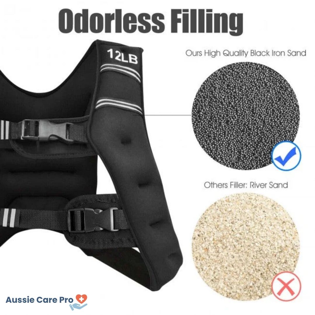 Adjustable Weighted Vest – Breathable Strength Training & Running Gear