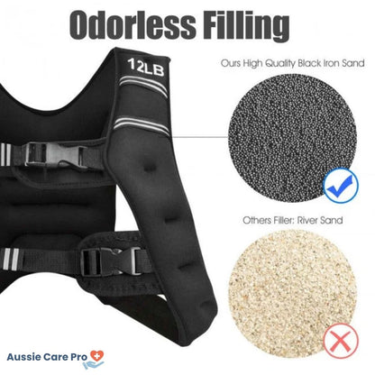 Adjustable Weighted Vest – Breathable Strength Training & Running Gear