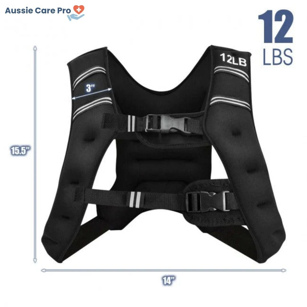 Adjustable Weighted Vest – Breathable Strength Training & Running Gear