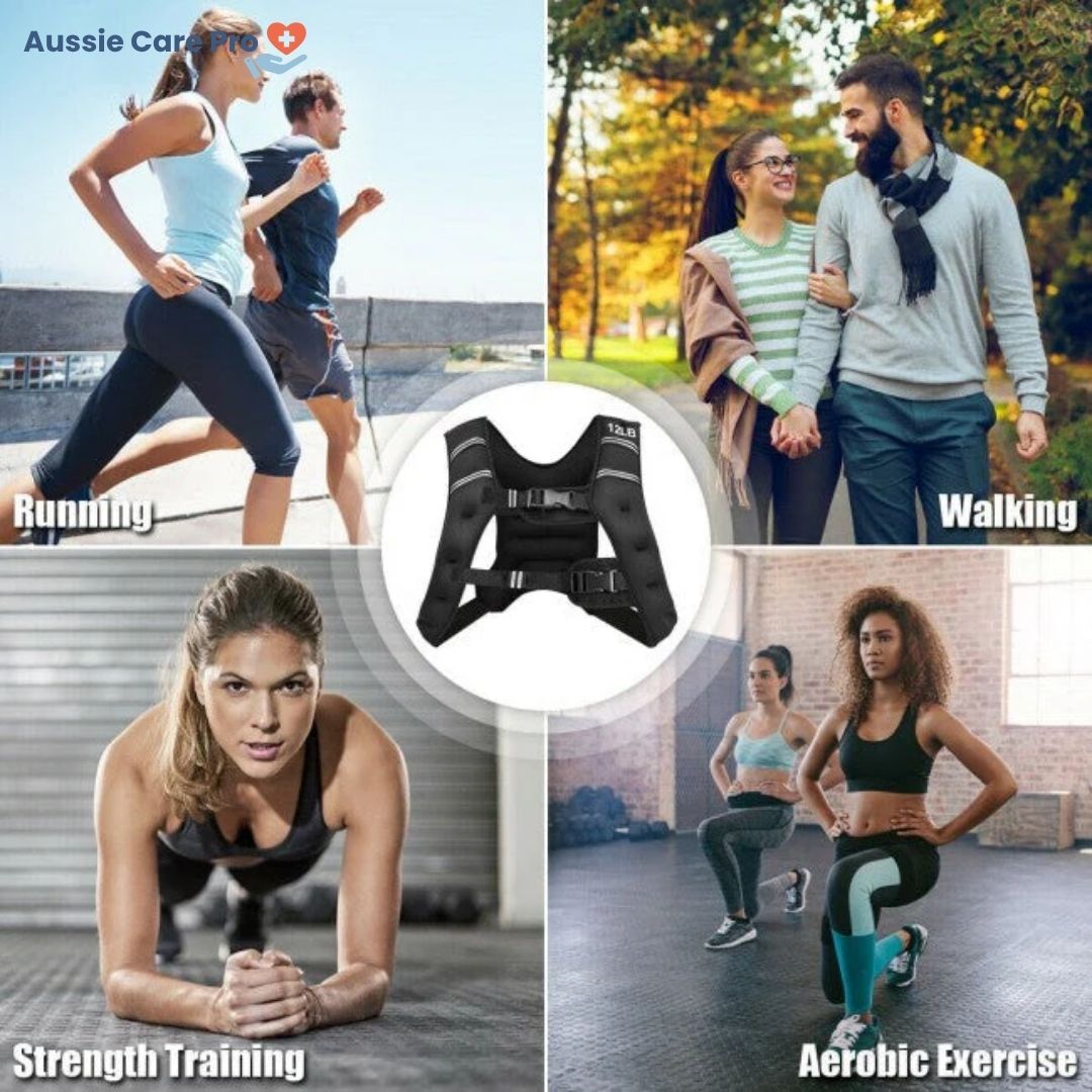 Adjustable Weighted Vest – Breathable Strength Training & Running Gear