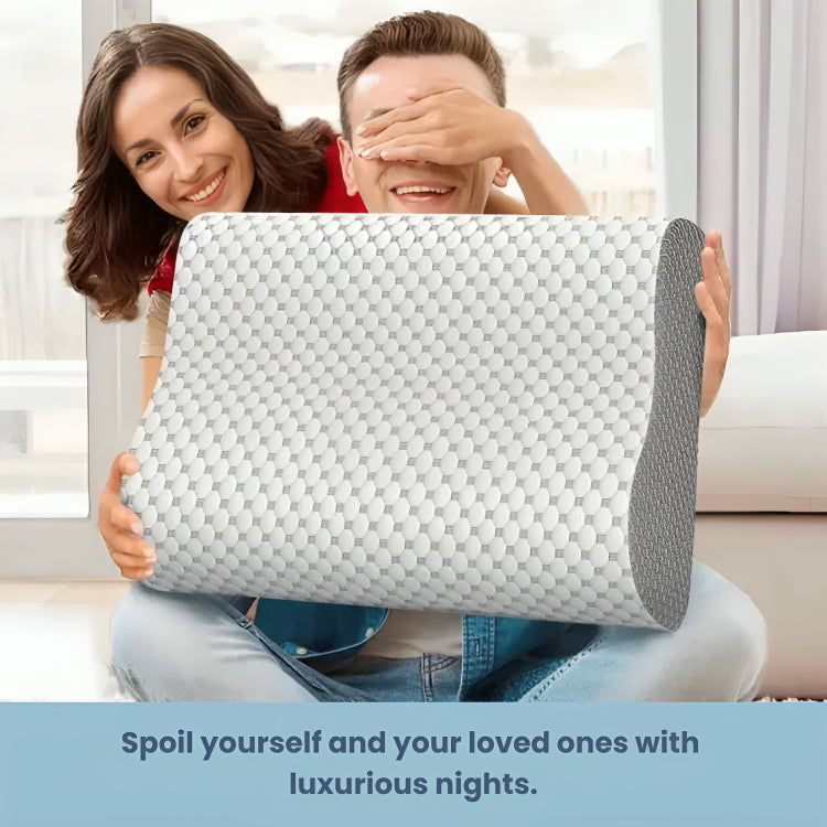 Comfy Orthopedic Memory Foam Pillow - Neck & Spine Support for Deeper Sleep
