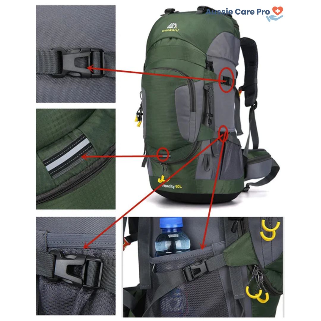 60L Waterproof Hiking & Trekking Backpack