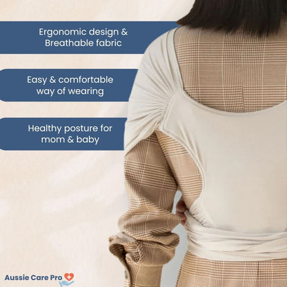 ErgoWrap Baby Sling – Ergonomic M‑Position Baby Carrier, Adjustable & Breathable