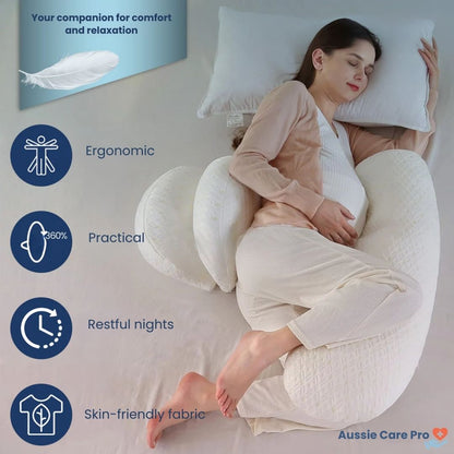 Pregnancy Pillow – Ergonomic Belly & Back Support