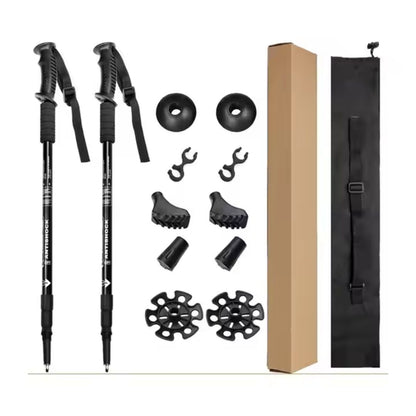 Premium Adjustable Trekking Poles – Lightweight, Shock-Absorbing Hiking Sticks for All Terrains