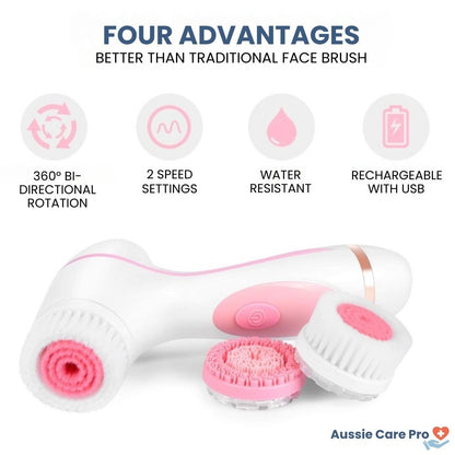 SonicGlow Clean Face Brush – Deep Pore Cleansing & Skin Firming Facial Device