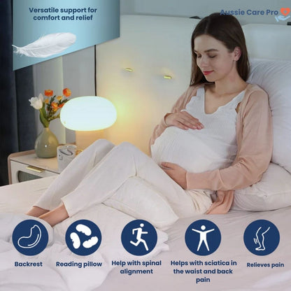 Pregnancy Pillow – Ergonomic Belly & Back Support