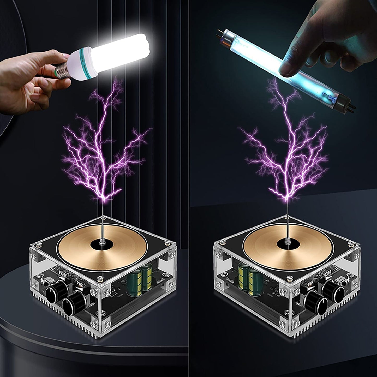 Multifunctional Tesla Music Speaker | Plasma Lightning Speaker | Wireless Bluetooth Sound