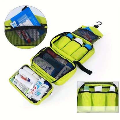 Compact Hanging Toiletry Organizer – Travel Bathroom Storage Bag