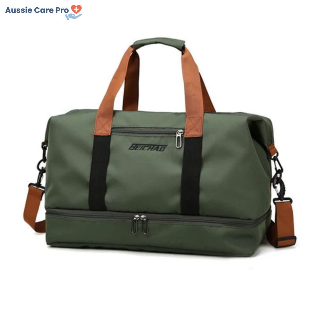 Waterproof Sports & Travel Duffel Bag with Shoe Compartment