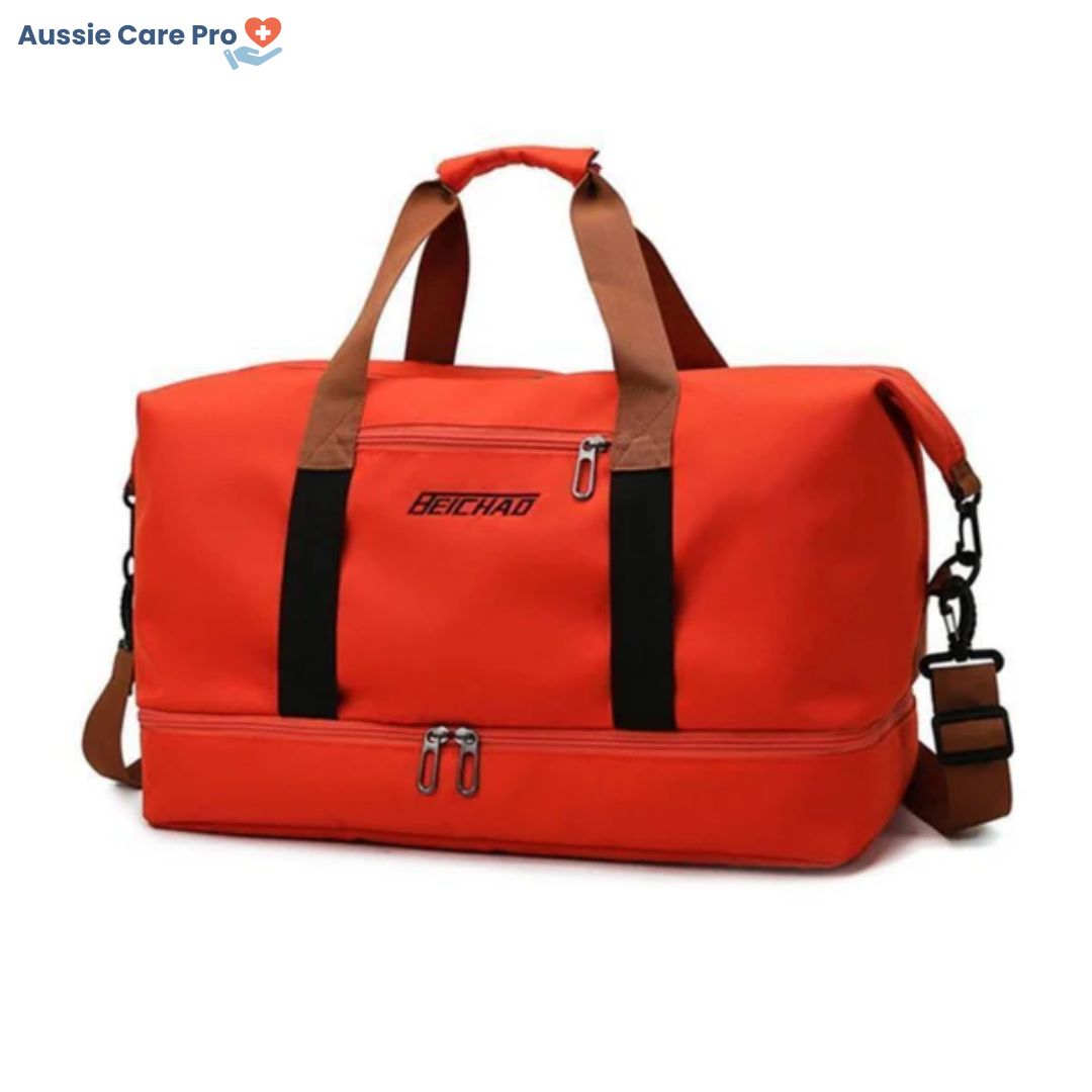 Waterproof Sports & Travel Duffel Bag with Shoe Compartment
