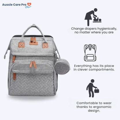 Baby Diaper Bag with Changing Station – Waterproof Backpack