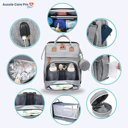 Baby Diaper Bag with Changing Station – Waterproof Backpack