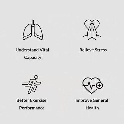BreathBoost Smart Breathing Trainer – Lung Capacity & Respiratory Muscle Strengthening Device