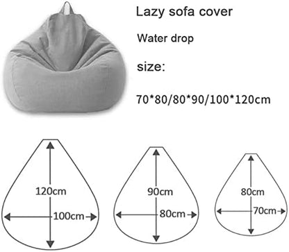 Luxury Linen Bean Bag – Ergonomic & Stylish Comfort Seating