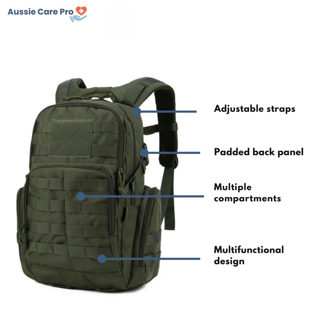 25L Tactical Backpack with MOLLE – Water-Resistant Outdoor Pack
