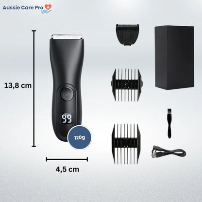 Rechargeable Precision Body Trimmer – Waterproof Ceramic & Stainless Steel Blades