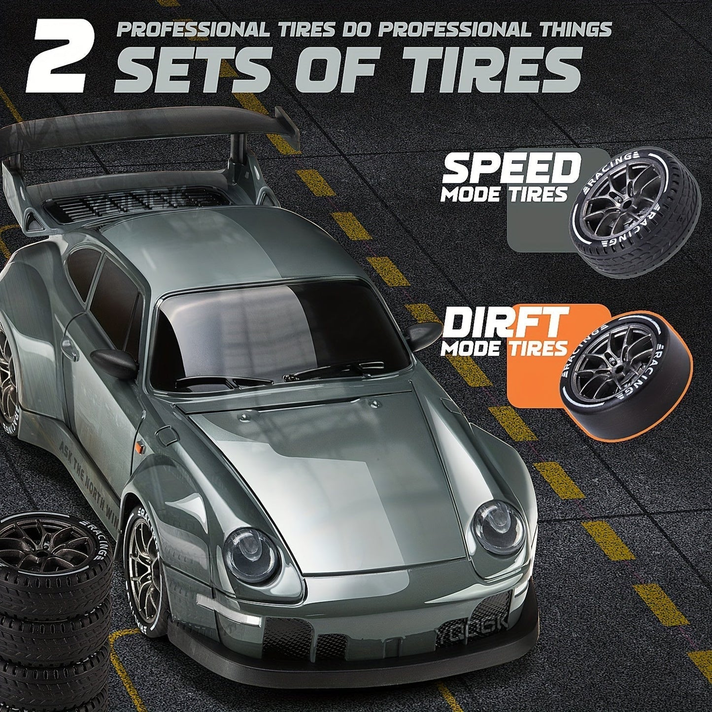 Ultimate 1:24 RC Drift Car with LED Wheels – Rechargeable 4WD Racing Toy