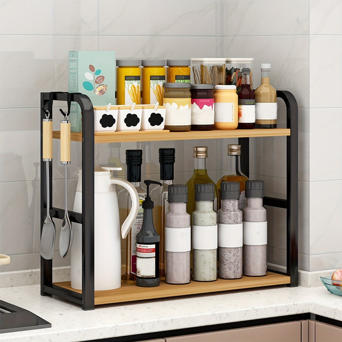 Mara Stainless Steel Kitchen Storage Rack – Compact, Stylish & Durable
