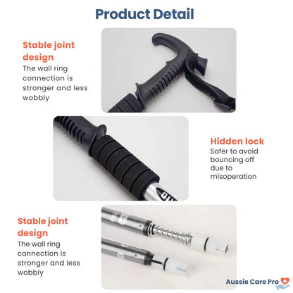 Adjustable Orthopedic Walking Cane – Lightweight, Foldable & Ergonomic Support Stick