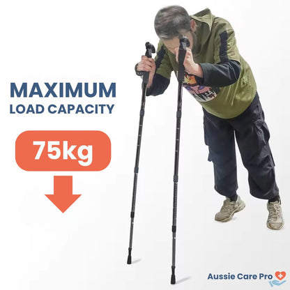 Adjustable Orthopedic Walking Cane – Lightweight, Foldable & Ergonomic Support Stick