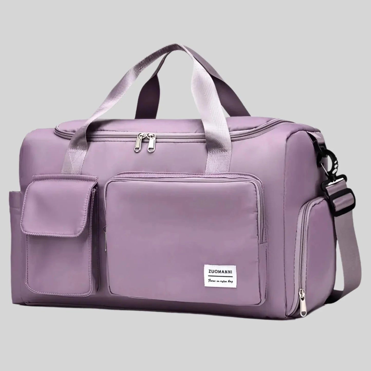 Zuomanni Waterproof Weekend Bag – Spacious Travel & Gym Holdall with Shoe Compartment