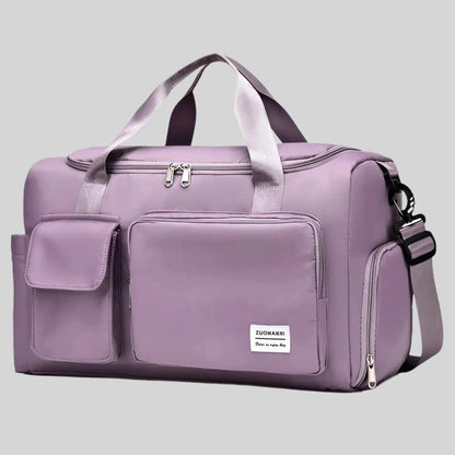 Zuomanni Waterproof Weekend Bag – Spacious Travel & Gym Holdall with Shoe Compartment