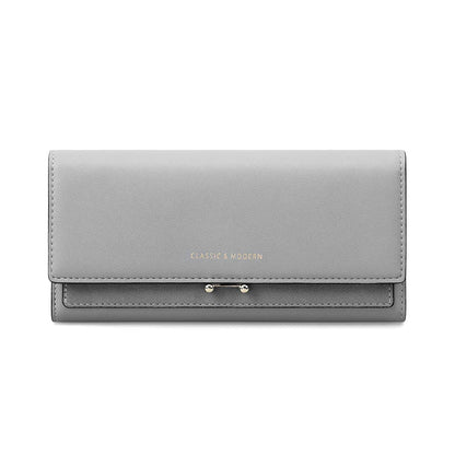 Women's Luxury Long Wallet – Elegant Clutch Purse with Card & Phone Holder