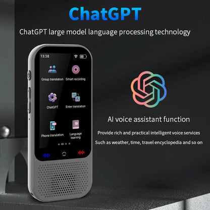 S80 Pro Portable Language Translator – 138 Language Voice Translation, 16 Offline Modes & ChatGPT Integration