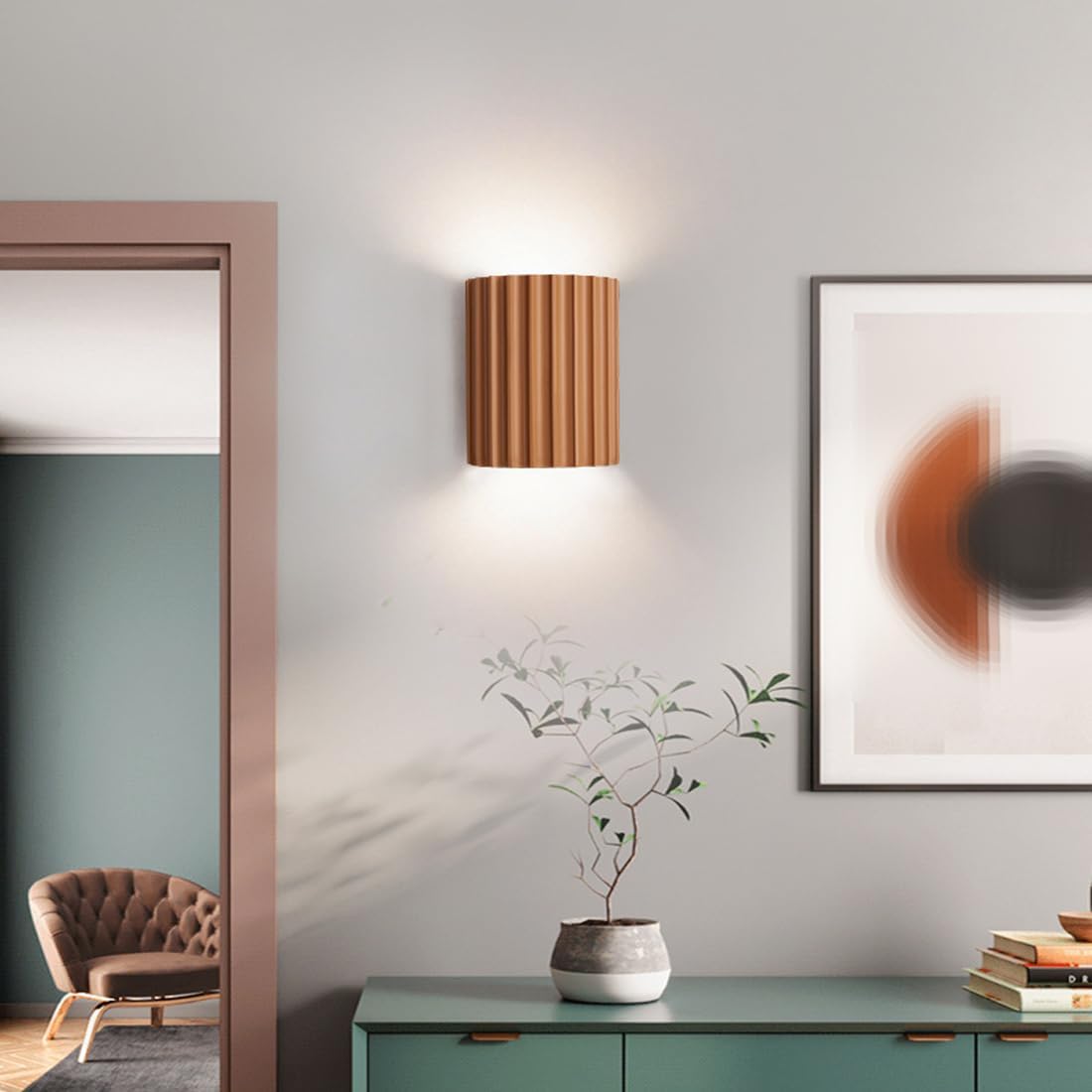 Minimalist LED Wall Light – Soft Glow Up & Down Accent Lighting for Indoor Spaces