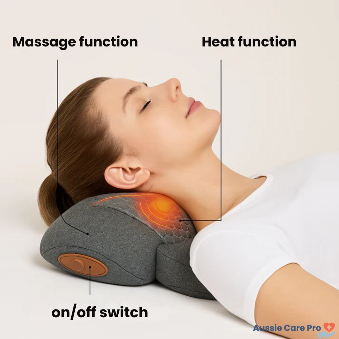 Neck Pain Relief Device – Massage, Heat & Stretch Therapy