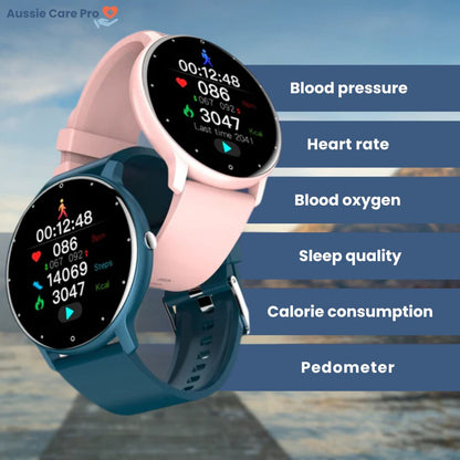 VitalSync Smart Health Watch – Blood Pressure, Heart Rate & SpO₂ Monitor, Sleep Tracker, Fitness Watch