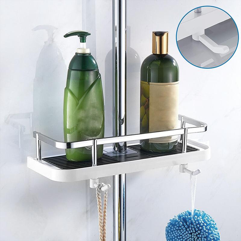 BathBuddy | No-Drill Shower Shelf – Space-Saving Bathroom Storage