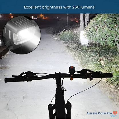 Ultra Bright Bike Light – 6000 Lumen Rechargeable Headlight