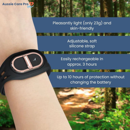 BuzzShield – Ultrasonic Mosquito Repellent Wristband | Chemical-Free Insect Protection