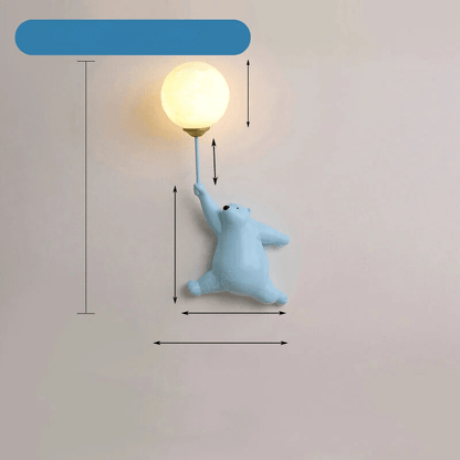 FairyGlow – Cartoon Wall Light for Kids | Magical Night Light with 3D Moon Design