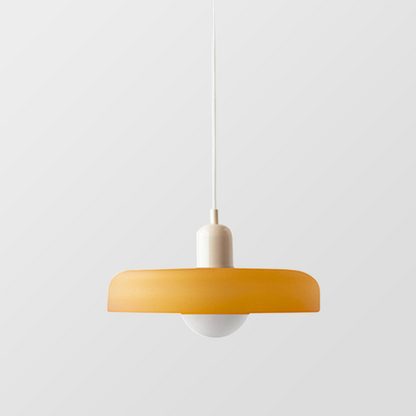 Coloured Glass Pendant Light – Elegant Bauhaus-Style Hanging Lamp for Living Room & Dining Area