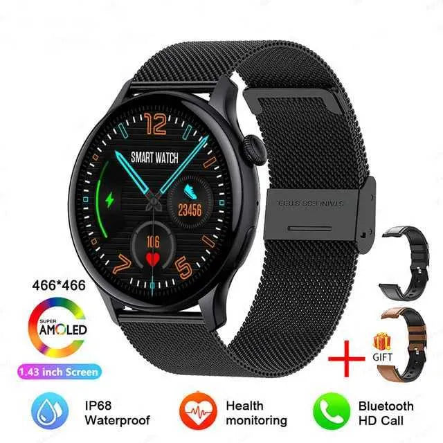 Smartwatch – Slim AMOLED Fitness & Health Tracker