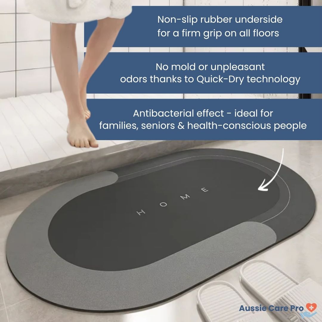 QuickDry – Ultra-Absorbent Fast-Drying Bathroom Mat | Anti-Slip & Hygienic