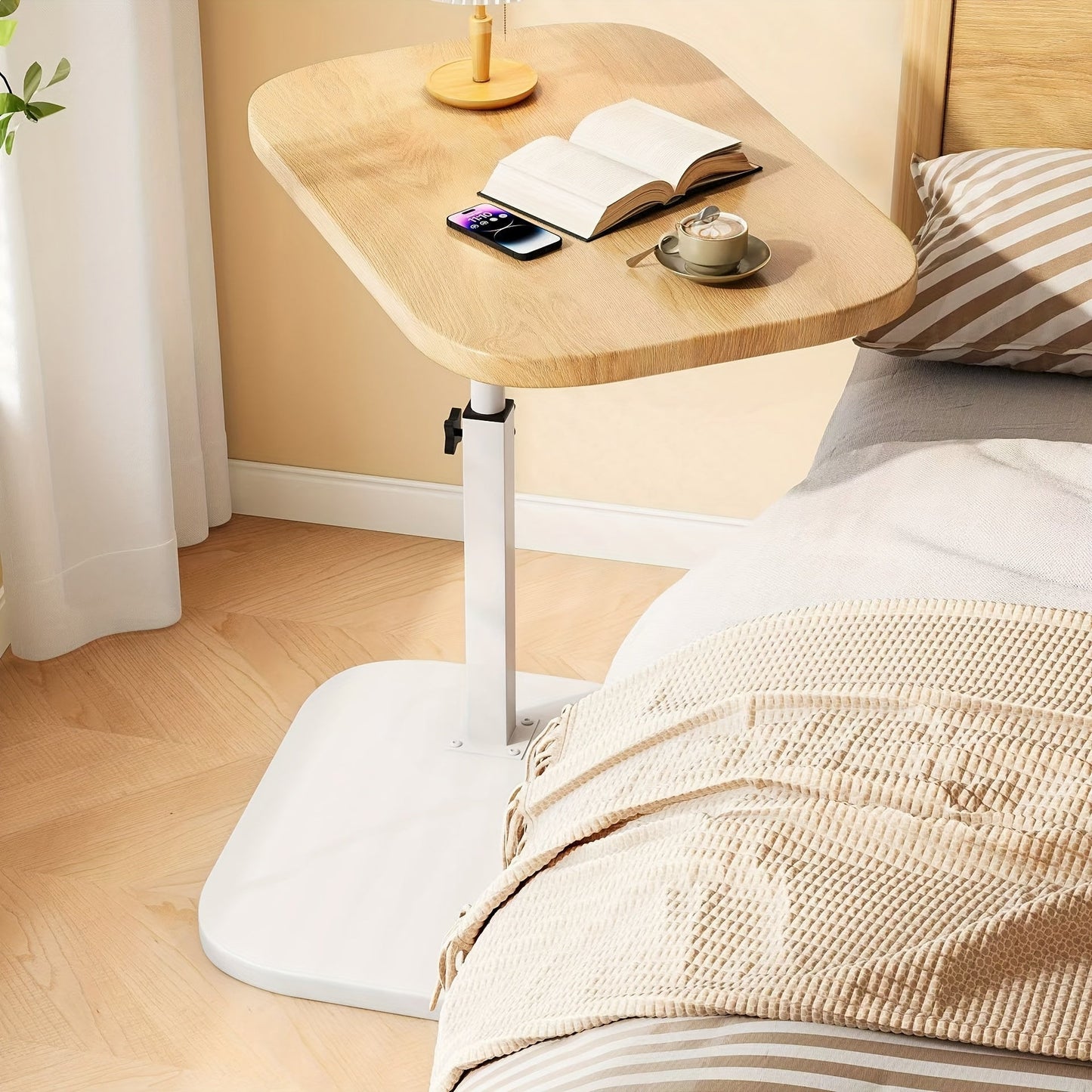 Adjustable Side Table – Ideal for Sofa, Bed & Modern Living Spaces