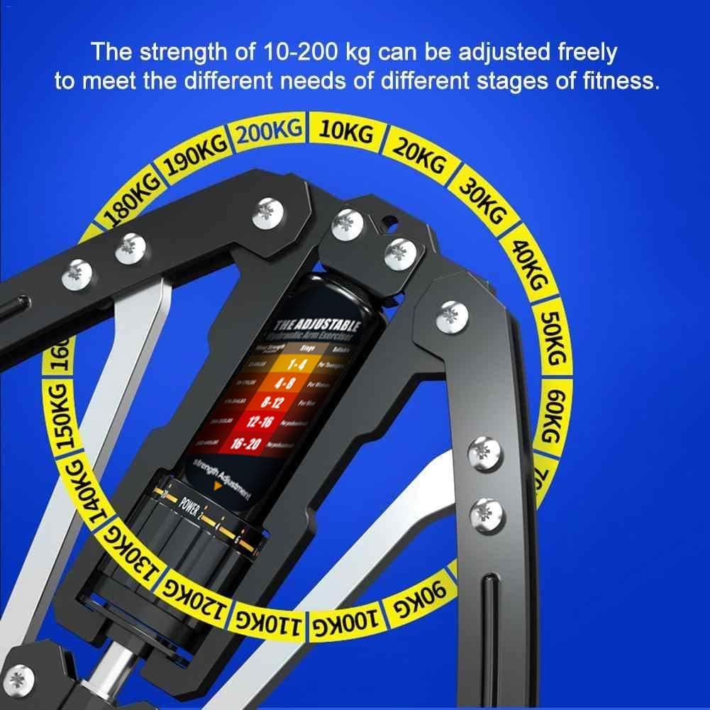 TwisterPro Adjustable Hydraulic Arm Exerciser – 10 to 200KG Upper Body Strength Trainer