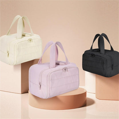 4-in-1 Puffy Toiletry Bag for Women – Large Travel Makeup & Skincare Organiser
