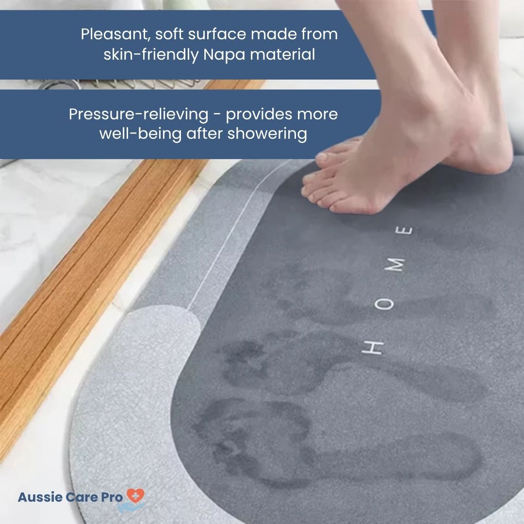 QuickDry – Ultra-Absorbent Fast-Drying Bathroom Mat | Anti-Slip & Hygienic