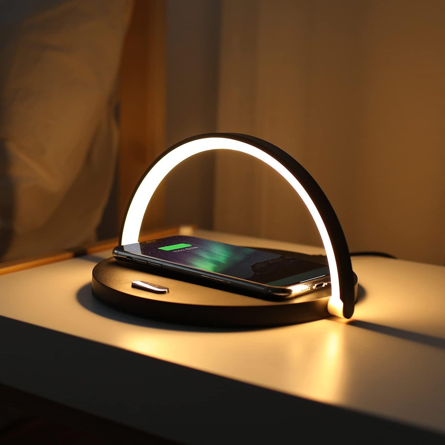 PowerHub – 3-in-1 Wireless Charger, Phone Stand & LED Desk Lamp