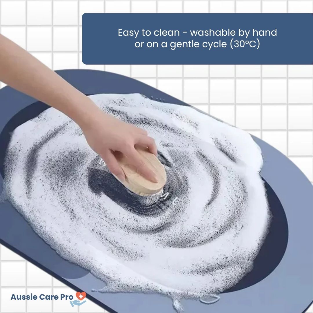 QuickDry – Ultra-Absorbent Fast-Drying Bathroom Mat | Anti-Slip & Hygienic