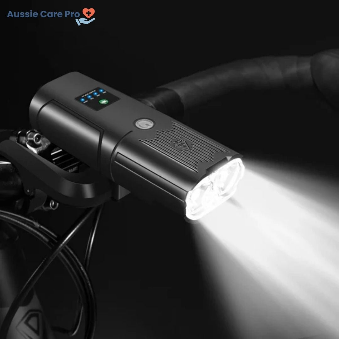 Ultra Bright Bike Light – 6000 Lumen Rechargeable Headlight