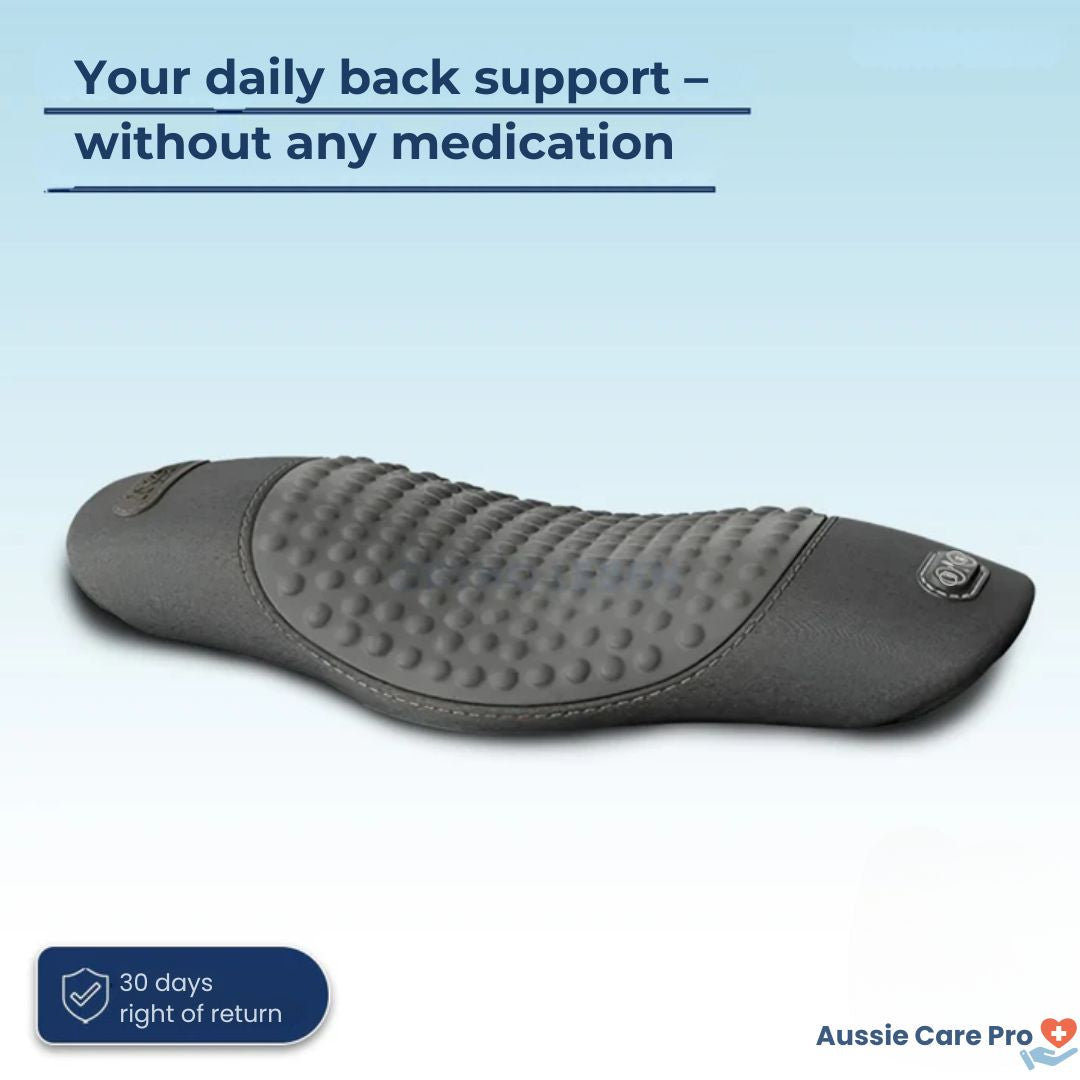 Back Pain Relief Device – Massage, Heat & Stretch Support